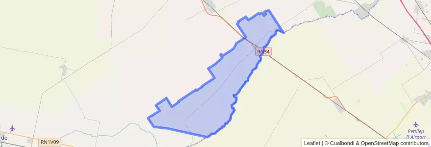 Mapa de ubicacion de Municipio de Lucio V. López.