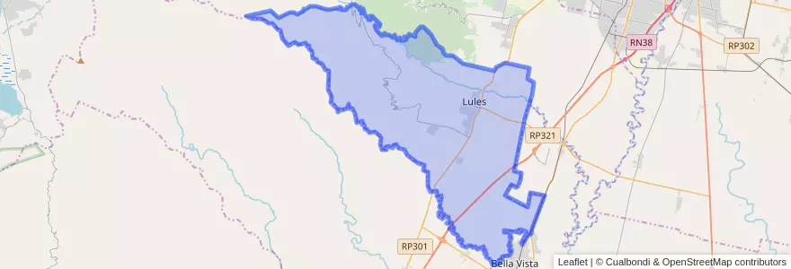 Mapa de ubicacion de Municipio de Lules.