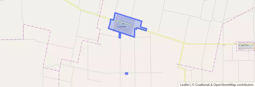 Mapa de ubicacion de Municipio de Luque.