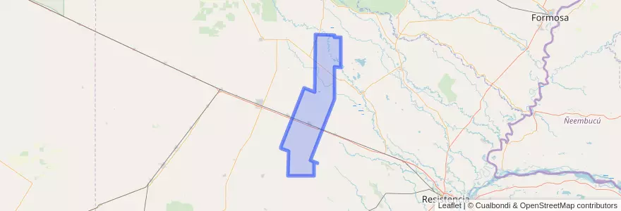 Mapa de ubicacion de Municipio de Machagai.