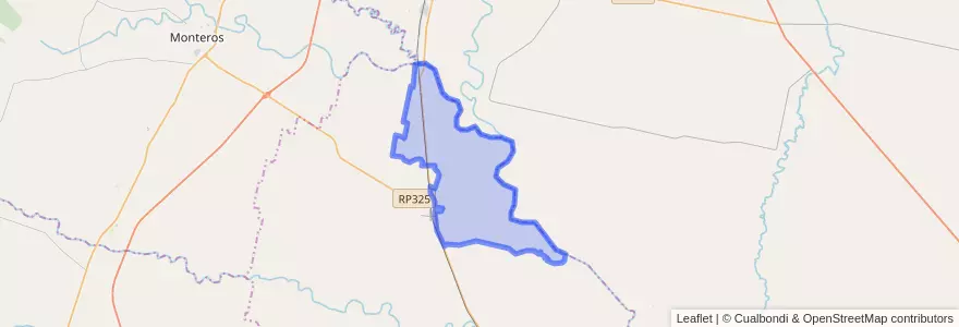 Mapa de ubicacion de Municipio de Manuela Pedraza.