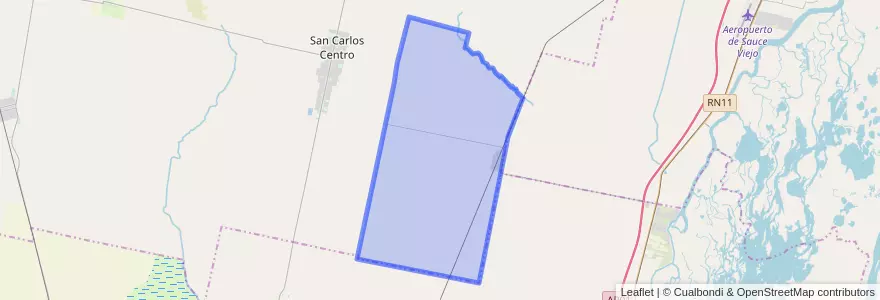 Mapa de ubicacion de Municipio de Matilde.