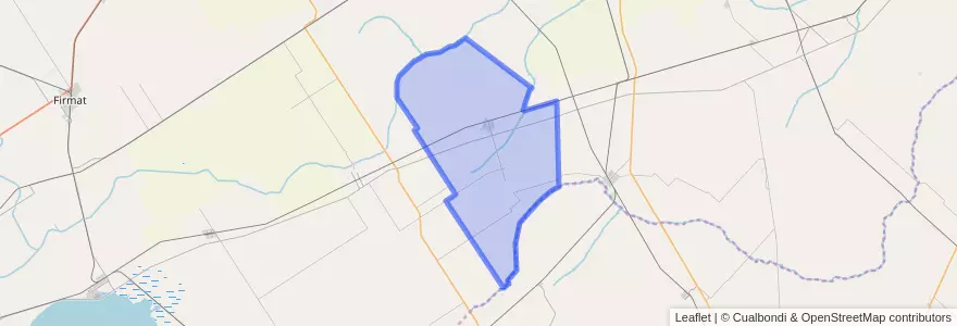 Mapa de ubicacion de Municipio de Máximo Paz.