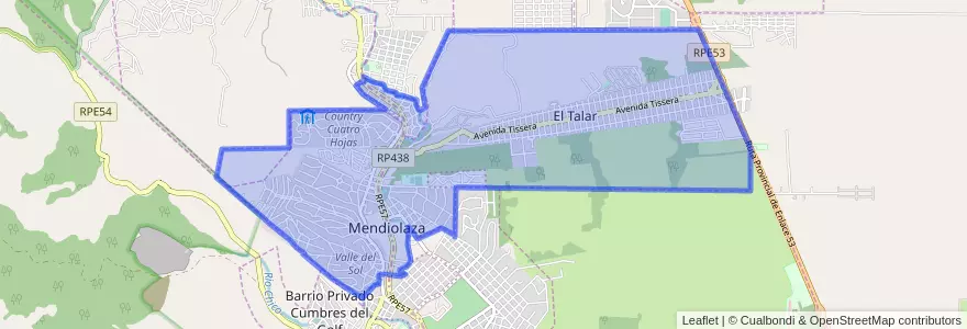 Mapa de ubicacion de Municipio de Mendiolaza.