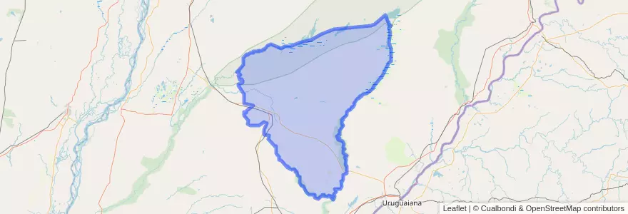 Mapa de ubicacion de Municipio de Mercedes.