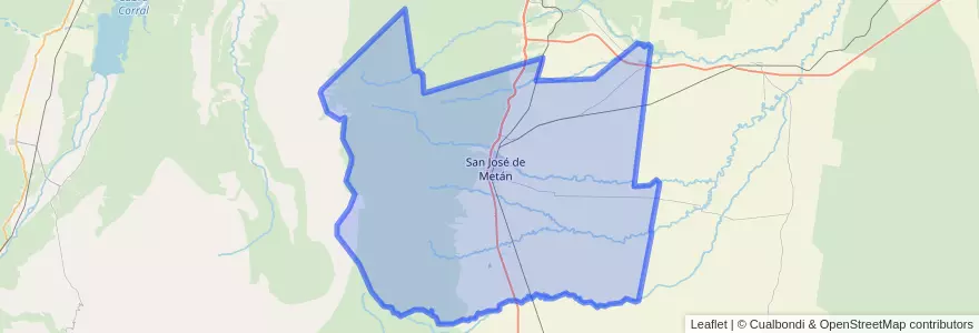 Mapa de ubicacion de Municipio de Metán.