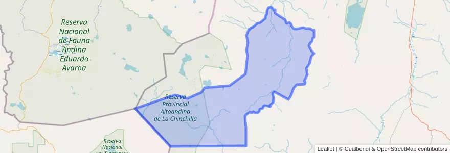 Mapa de ubicacion de Municipio de Mina Pirquitas.