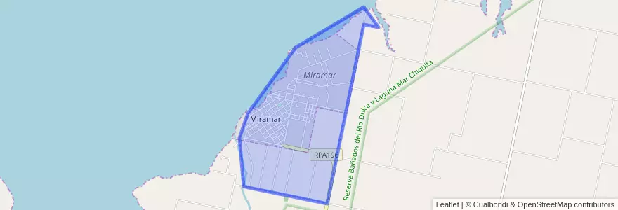 Mapa de ubicacion de Municipio de Miramar.