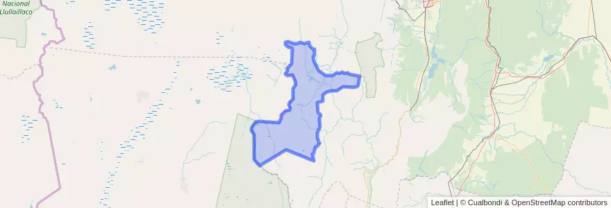 Mapa de ubicacion de Municipio de Molinos.