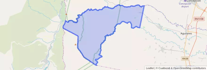 Mapa de ubicacion de Municipio de Monte Bello.