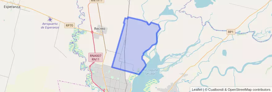 Mapa de ubicacion de Municipio de Monte Vera.