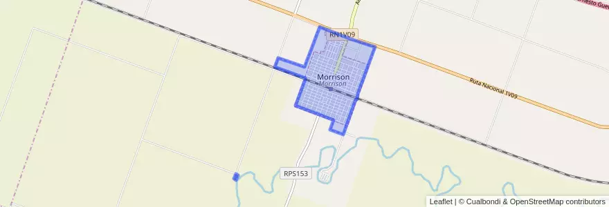 Mapa de ubicacion de Municipio de Morrison.