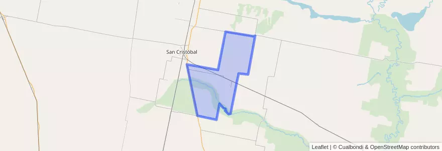 Mapa de ubicacion de Municipio de Ñanducita.