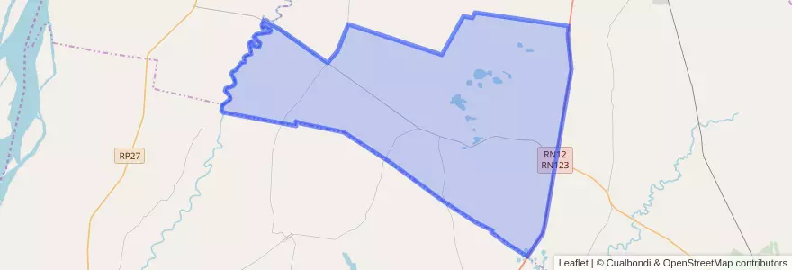 Mapa de ubicacion de Municipio de Nueve de Julio.