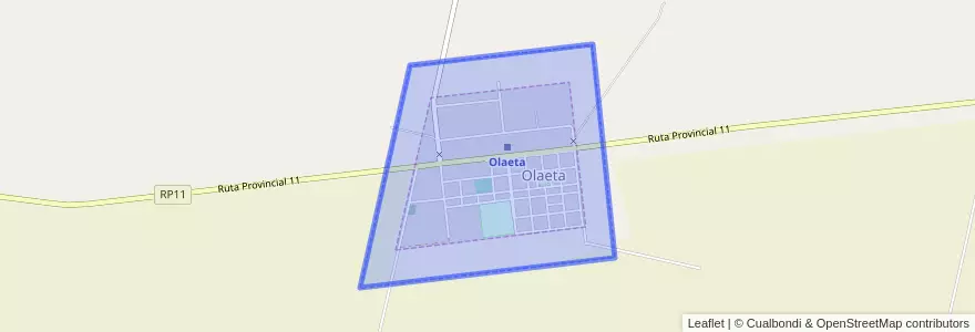 Mapa de ubicacion de Municipio de Olaeta.