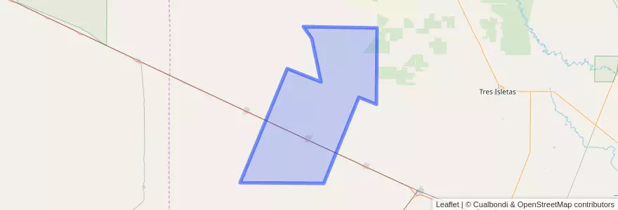 Mapa de ubicacion de Municipio de Pampa del Infierno.