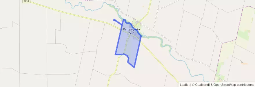 Mapa de ubicacion de Municipio de Pampayasta Sud.