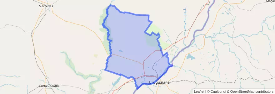 Mapa de ubicacion de Municipio de Paso de los Libres.