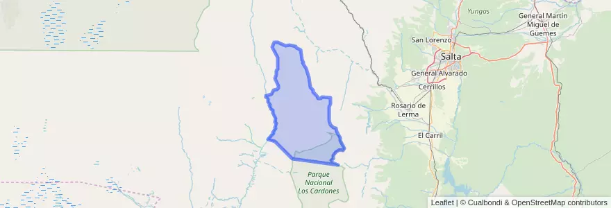 Mapa de ubicacion de Municipio de Payogasta.