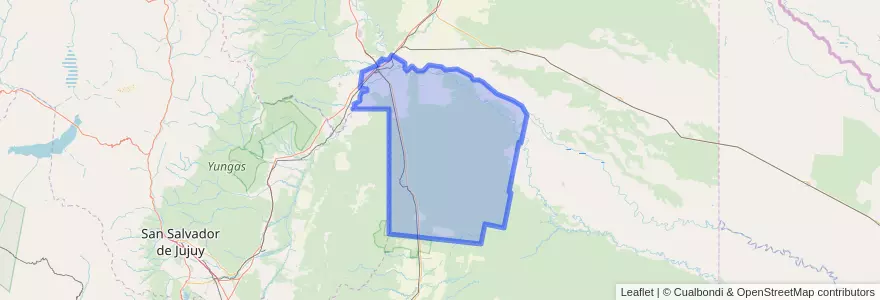 Mapa de ubicacion de Municipio de Pichanal.