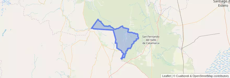 Mapa de ubicacion de Municipio de Pomán.