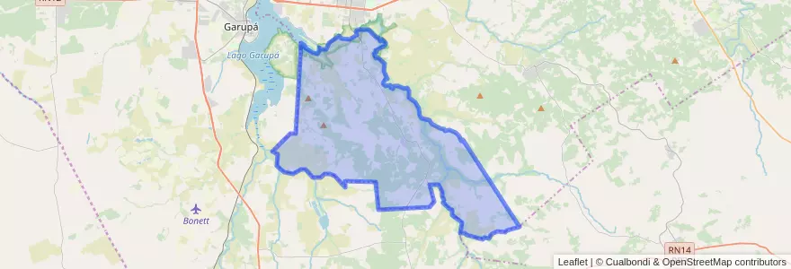 Mapa de ubicacion de Municipio de Profundidad.