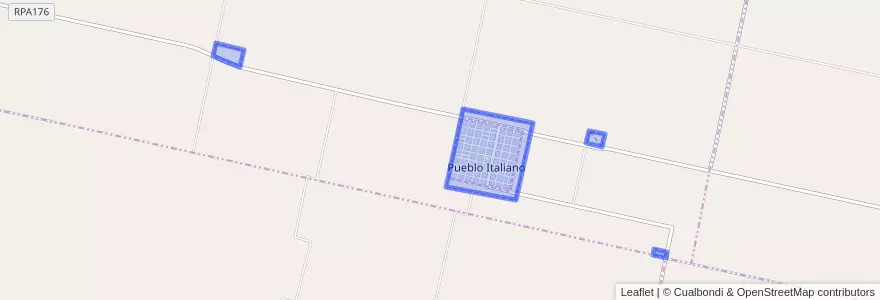 Mapa de ubicacion de Municipio de Pueblo Italiano.