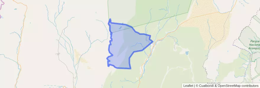 Mapa de ubicacion de Municipio de Puerta de Corral Quemado.