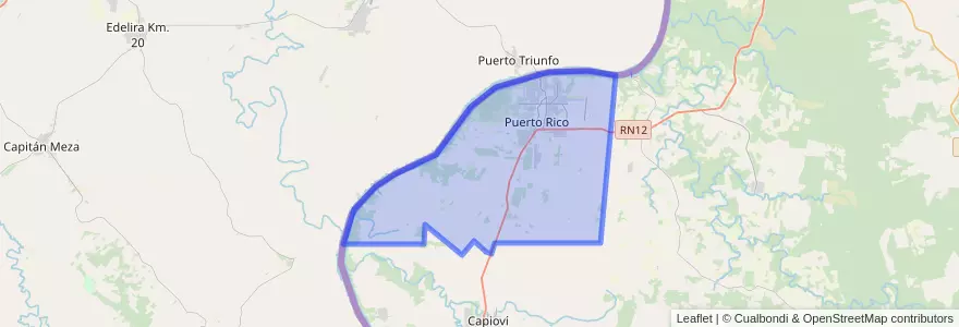 Mapa de ubicacion de Municipio de Puerto Rico.