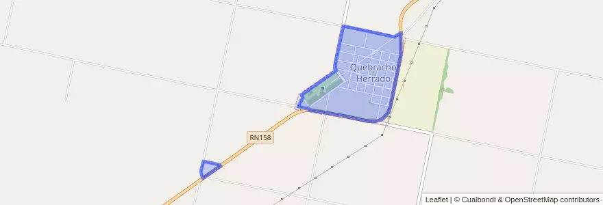 Mapa de ubicacion de Municipio de Quebracho Herrado.