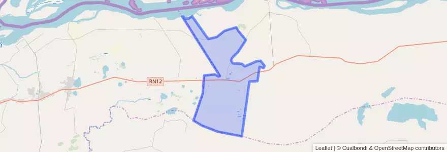 Mapa de ubicacion de Municipio de Ramada Paso.
