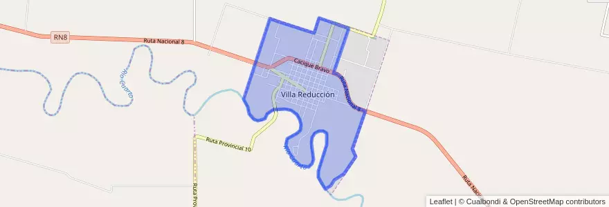 Mapa de ubicacion de Municipio de Reducción.