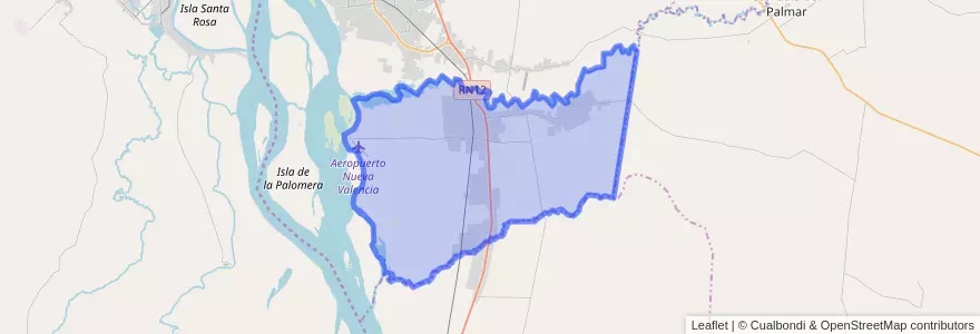 Mapa de ubicacion de Municipio de Riachuelo.