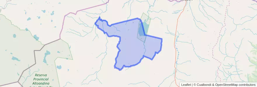 Mapa de ubicacion de Municipio de Rinconada.