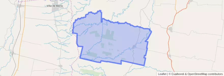 Mapa de ubicacion de Municipio de Río de los Sauces.