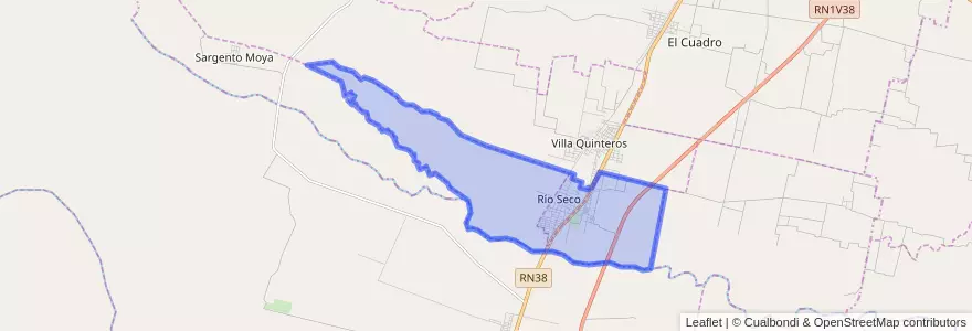 Mapa de ubicacion de Municipio de Río Seco.