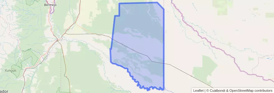 Mapa de ubicacion de Municipio de Rivadavia Banda Norte.