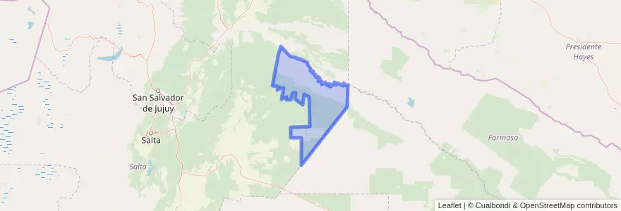 Mapa de ubicacion de Municipio de Rivadavia Banda Sur.