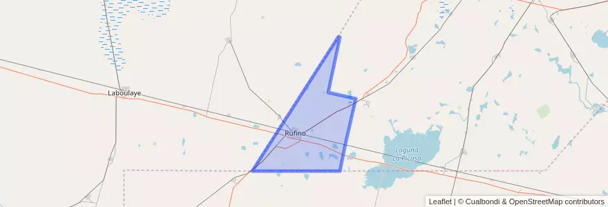 Mapa de ubicacion de Municipio de Rufino.