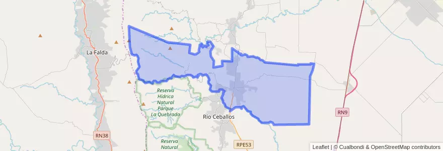 Mapa de ubicacion de Municipio de Salsipuedes.