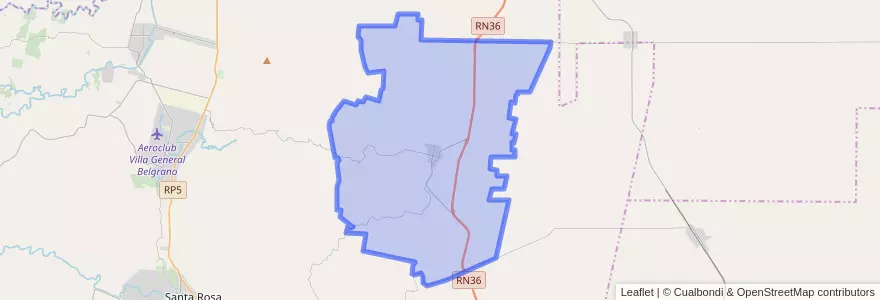 Mapa de ubicacion de Municipio de San Agustín.