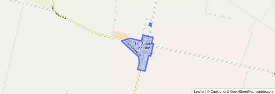 Mapa de ubicacion de Municipio de San Antonio de Litín.