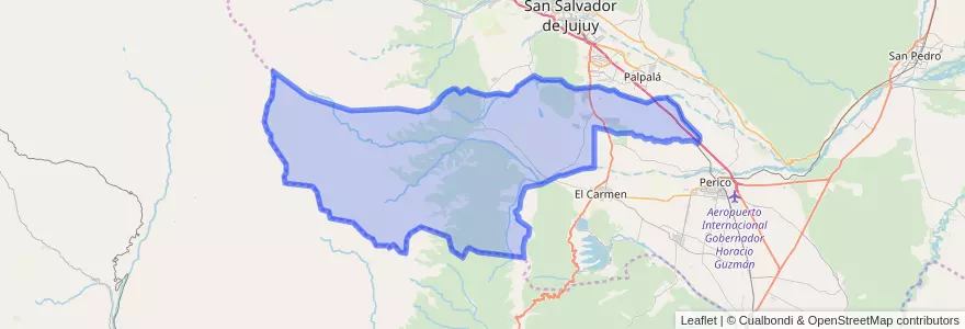 Mapa de ubicacion de Municipio de San Antonio.