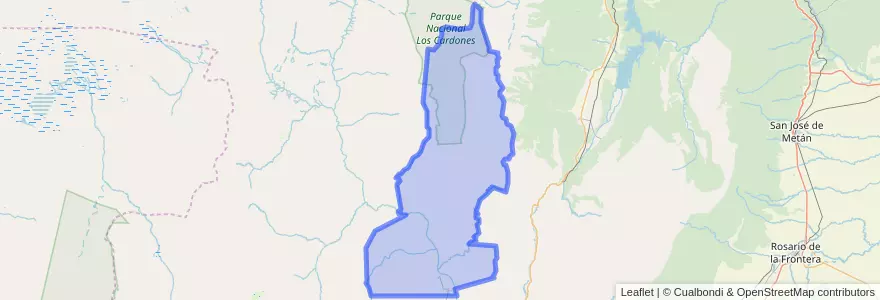 Mapa de ubicacion de Municipio de San Carlos.
