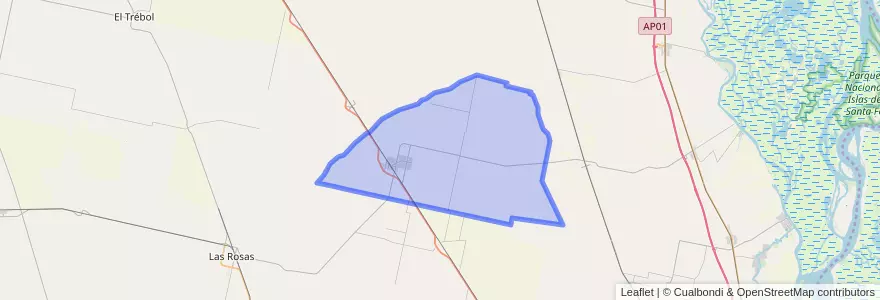 Mapa de ubicacion de Municipio de San Genaro.