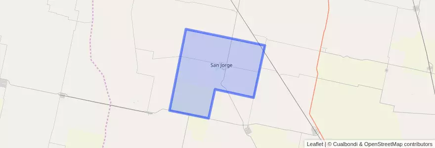 Mapa de ubicacion de Municipio de San Jorge.