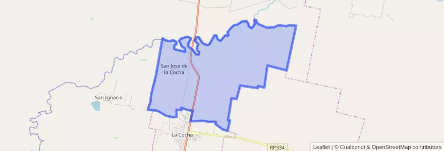 Mapa de ubicacion de Municipio de San José de La Cocha.
