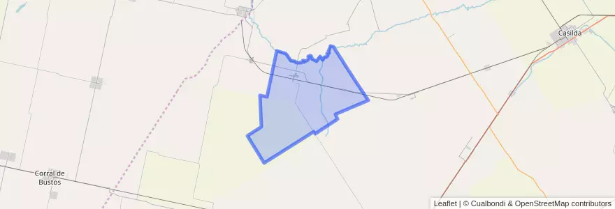 Mapa de ubicacion de Municipio de San José de la Esquina.
