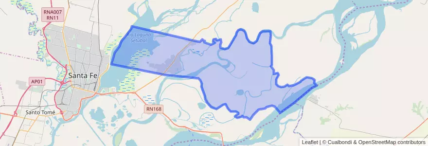 Mapa de ubicacion de Municipio de San José del Rincón.