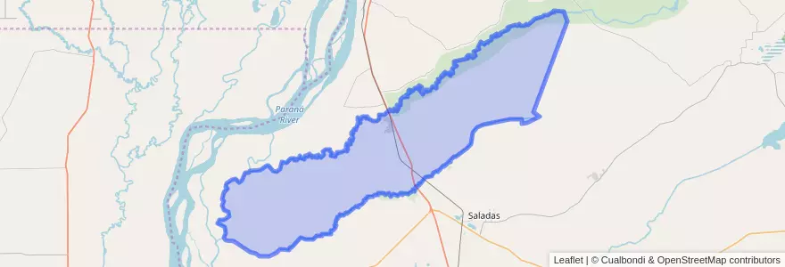 Mapa de ubicacion de Municipio de San Lorenzo.